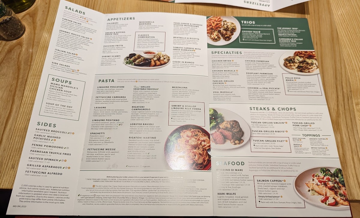 Carrabba's Italian Grill Menu-2