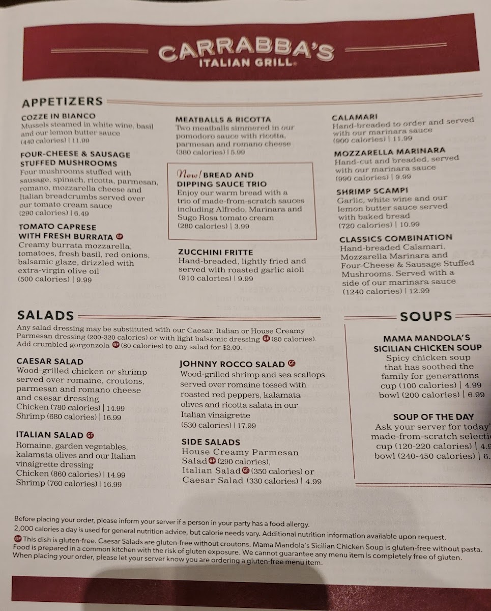 Carrabba's Italian Grill Menu-7