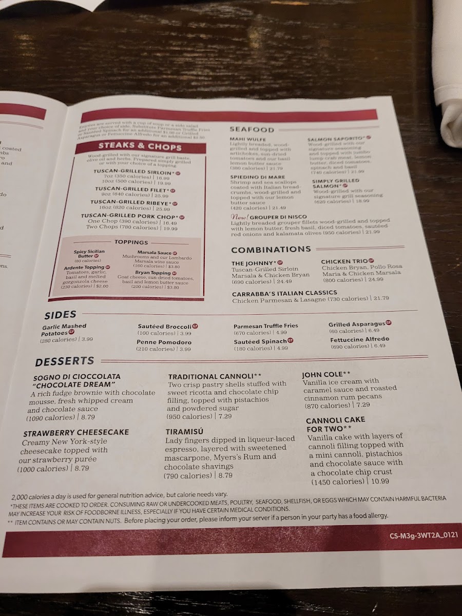 Carrabba's Italian Grill Menu-9